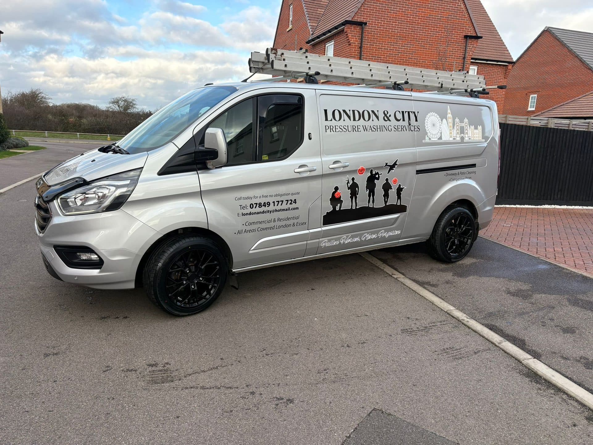 London & City Pressure Washing branded van